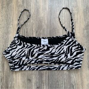 Motel Zebra Bikini Top
